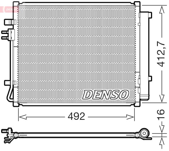 DENSO Kondenzátor klimatizácie DCN43015 1