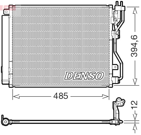 DENSO Kondenzátor klimatizácie DCN43016 1