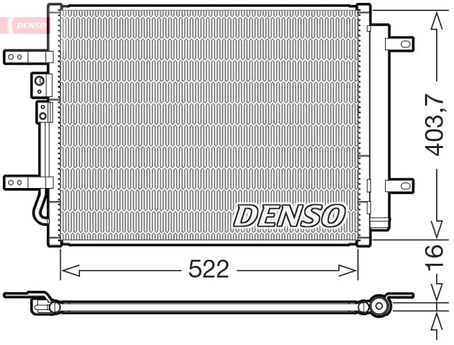 DENSO Kondenzátor klimatizácie DCN43018 1