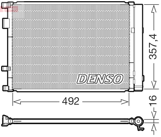DENSO Kondenzátor klimatizácie DCN43020 1