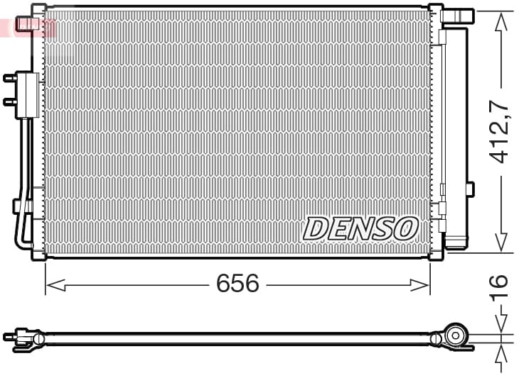 DENSO Kondenzátor klimatizácie DCN43022 1