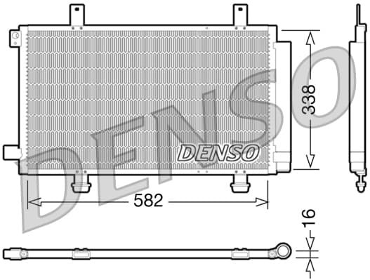 DENSO Kondenzátor klimatizácie DCN47002 1