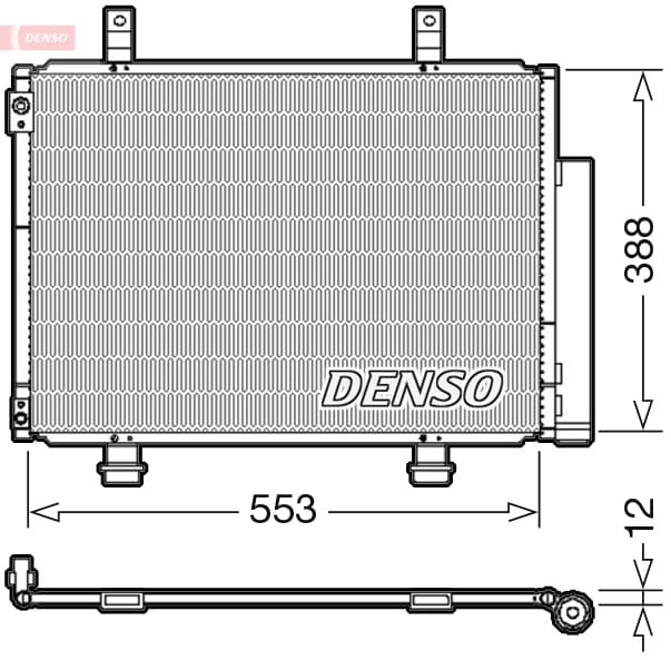 DENSO Kondenzátor klimatizácie DCN47007 1