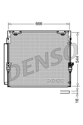 DENSO Kondenzátor klimatizácie DCN50036 1