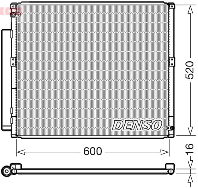 DENSO Kondenzátor klimatizácie DCN50051 1