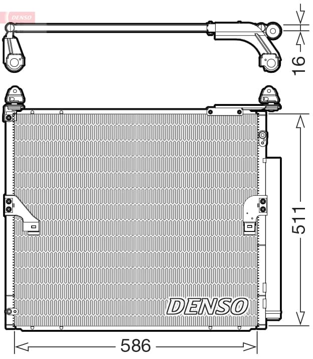 DENSO Kondenzátor klimatizácie DCN50063 1
