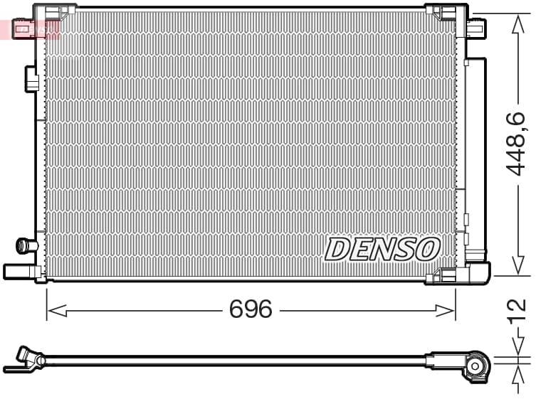 DENSO Kondenzátor klimatizácie DCN50128 1