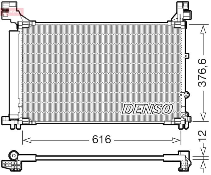 DENSO Kondenzátor klimatizácie DCN50133 1
