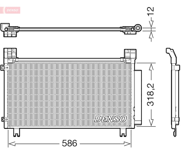 DENSO Kondenzátor klimatizácie DCN50134 1