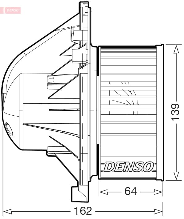 DENSO Vnútorný ventilátor DEA05011 1