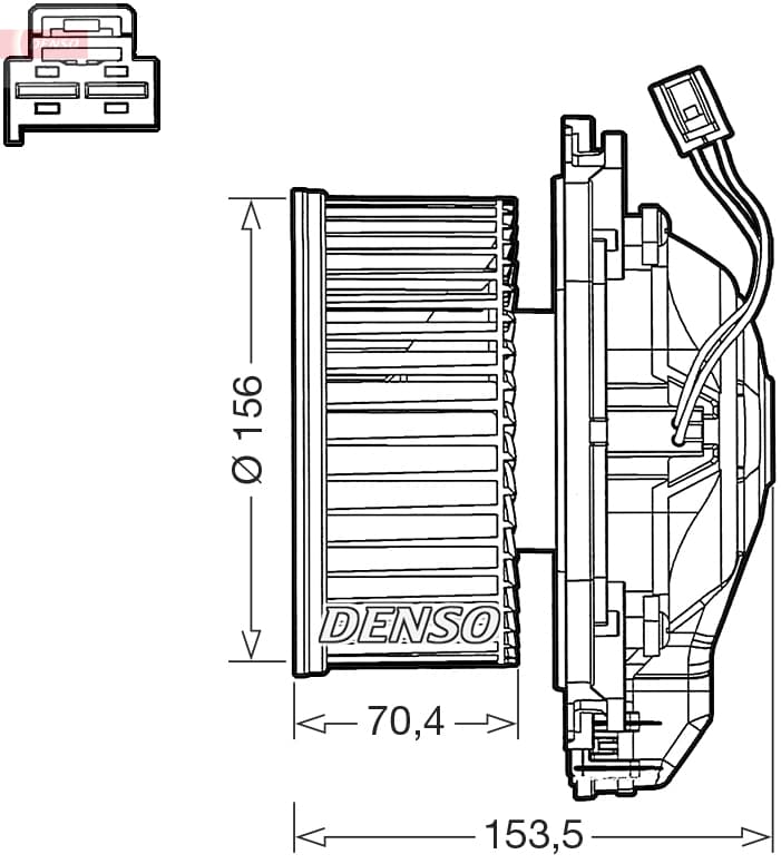 DENSO Vnútorný ventilátor DEA05012 1
