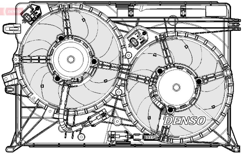 DENSO Ventilátor chladenia motora DER09075 1