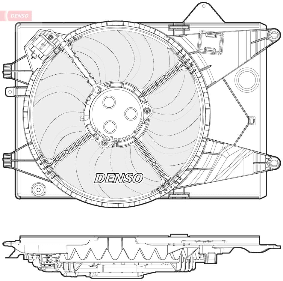 DENSO Ventilátor chladenia motora DER15003 1