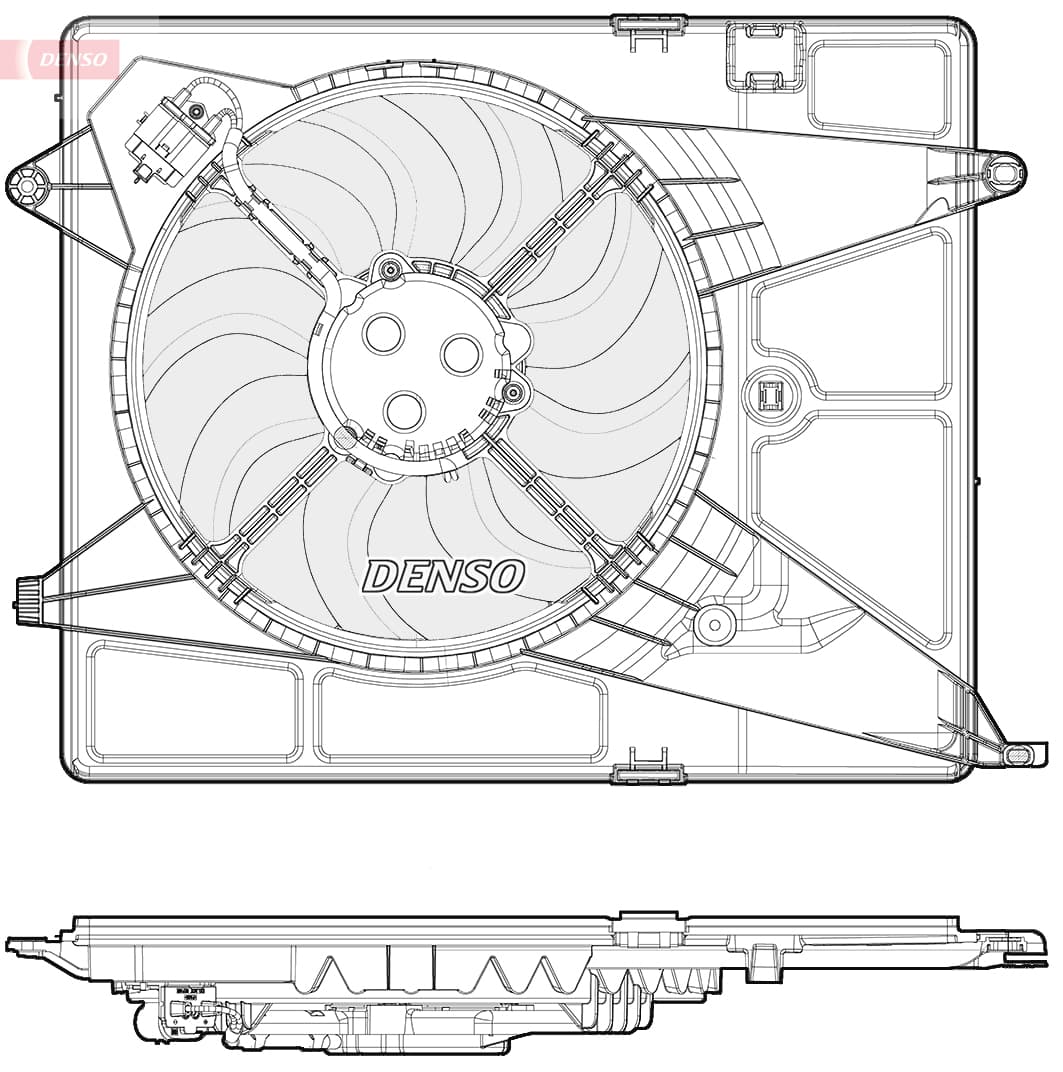 DENSO Ventilátor chladenia motora DER15005 1