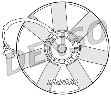 DENSO Ventilátor chladenia motora DER32002 1