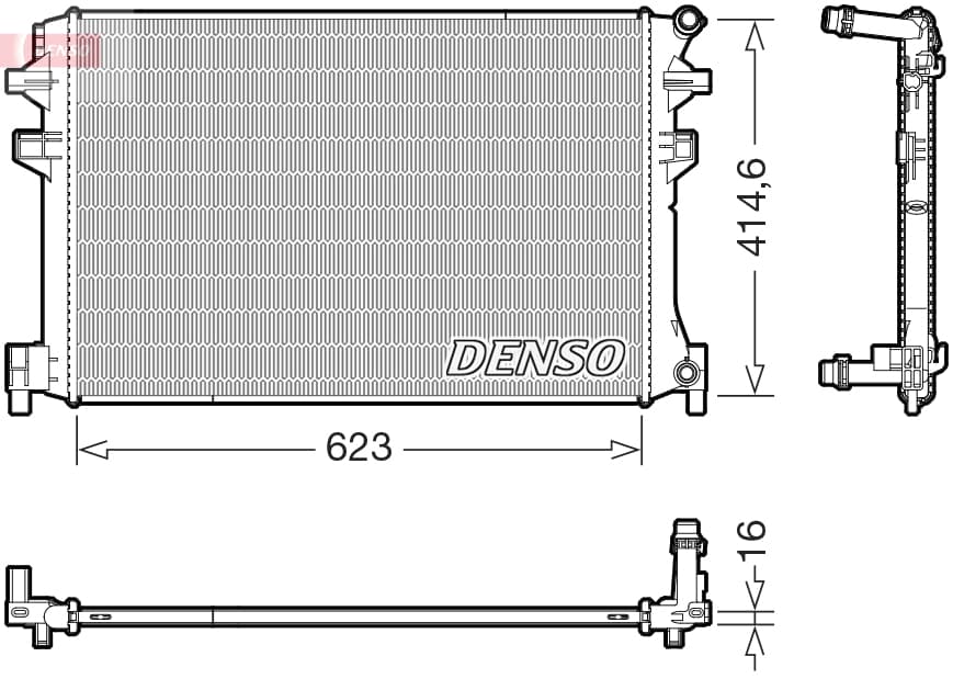 DENSO Chladič motora DRM02048 1