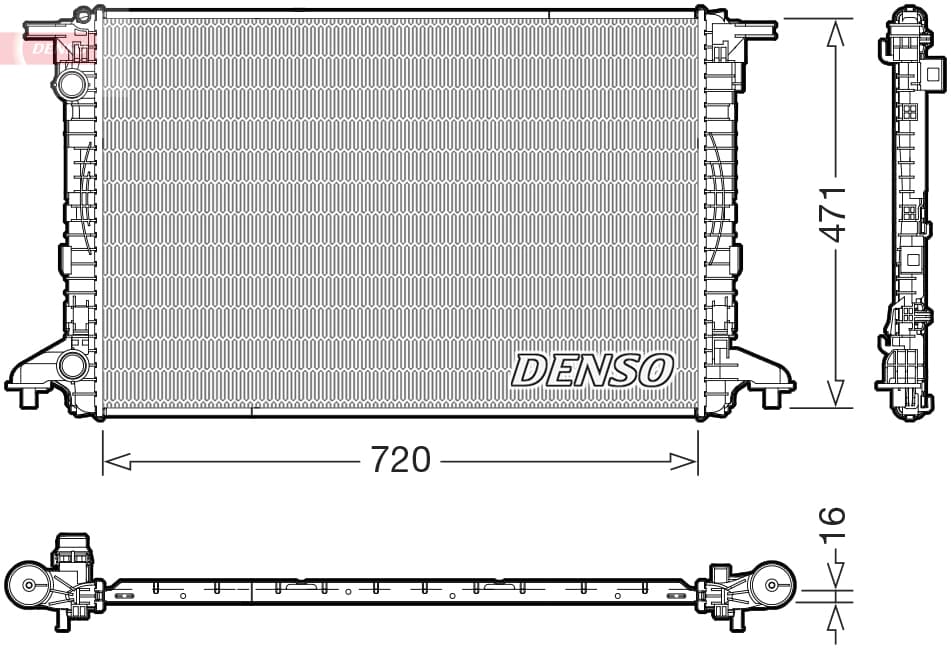DENSO Chladič motora DRM02049 1