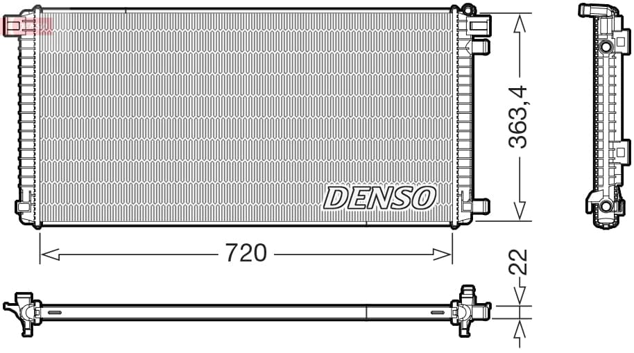 DENSO Chladič motora DRM02051 1