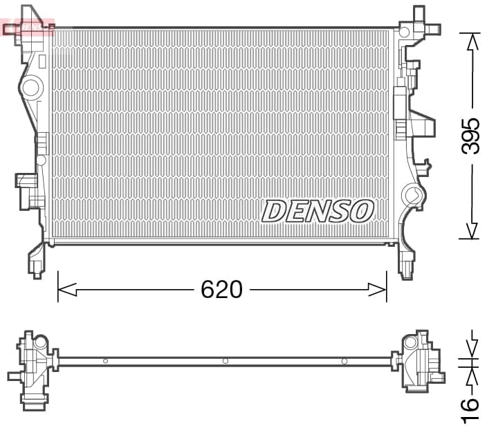 DENSO Chladič motora DRM06036 1