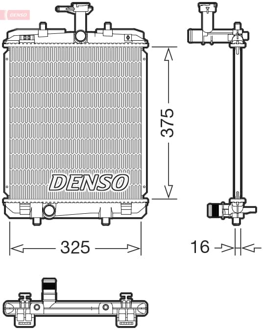 DENSO Chladič motora DRM07063 1