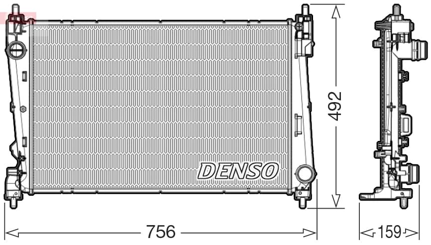 DENSO Chladič motora DRM09178 1