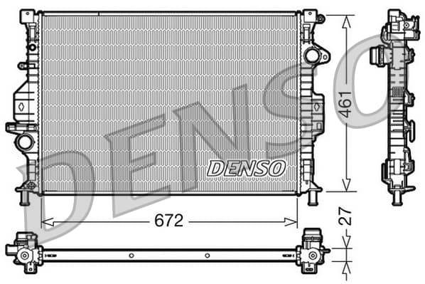 DENSO Chladič motora DRM10069 1