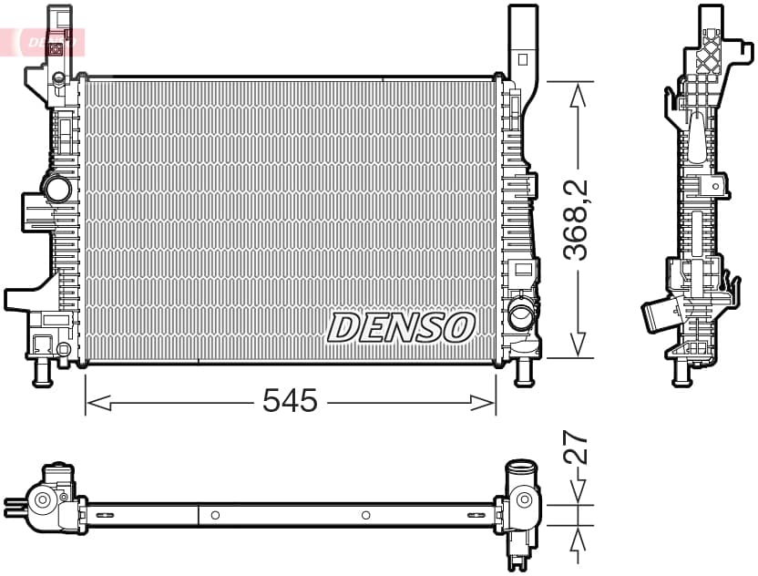 DENSO Chladič motora DRM10122 1