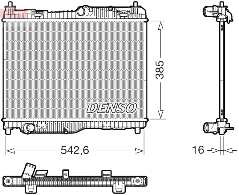 DENSO Chladič motora DRM10123 1