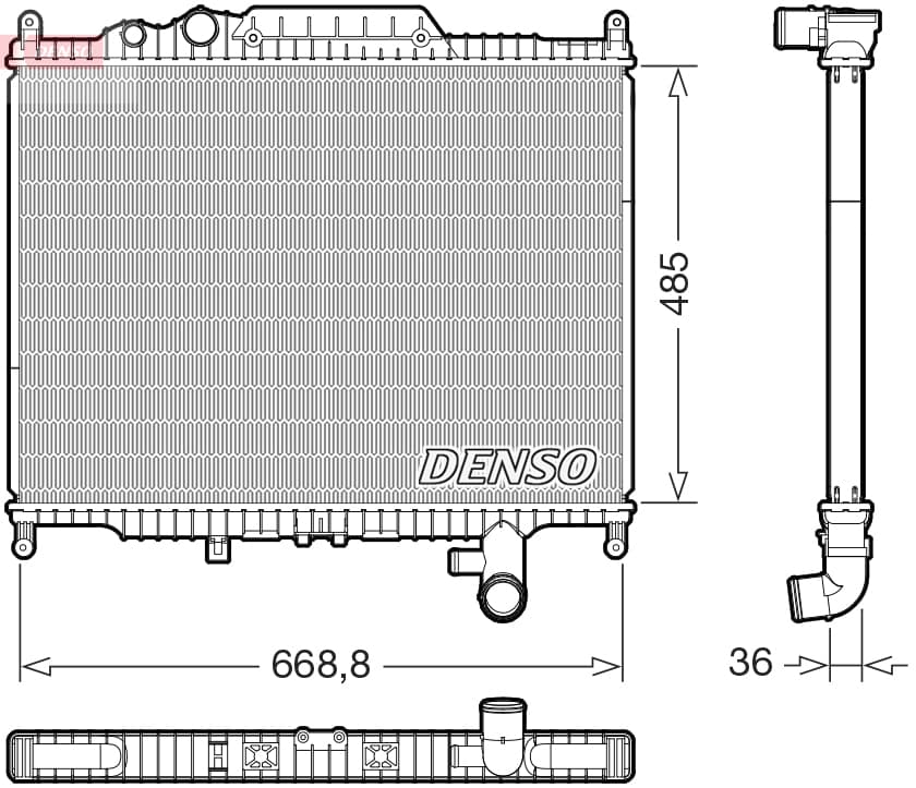 DENSO Chladič motora DRM14003 1