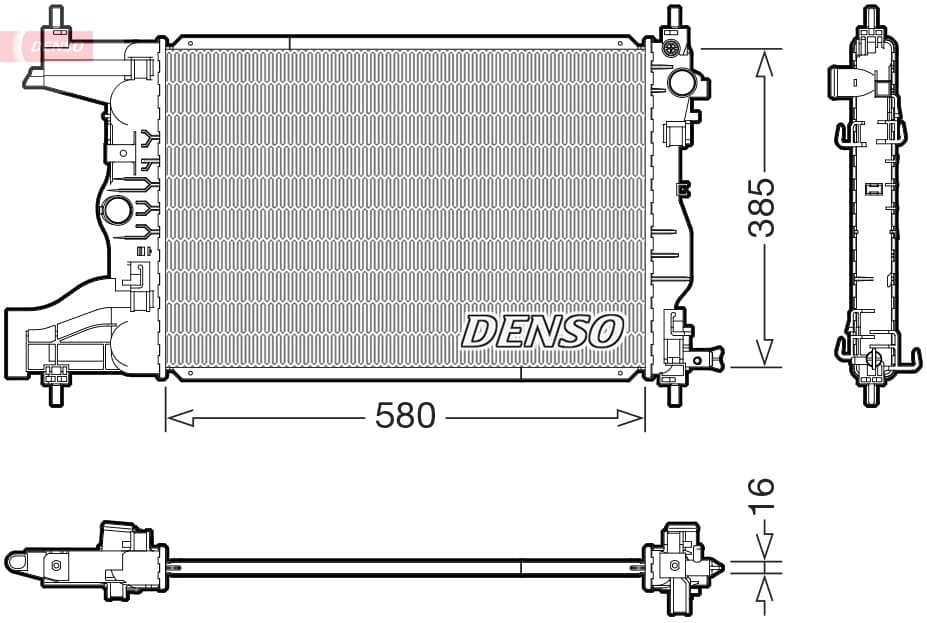 DENSO Chladič motora DRM15017 1