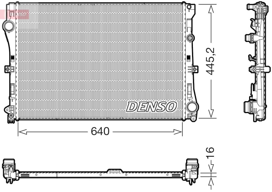 DENSO Chladič motora DRM17118 1