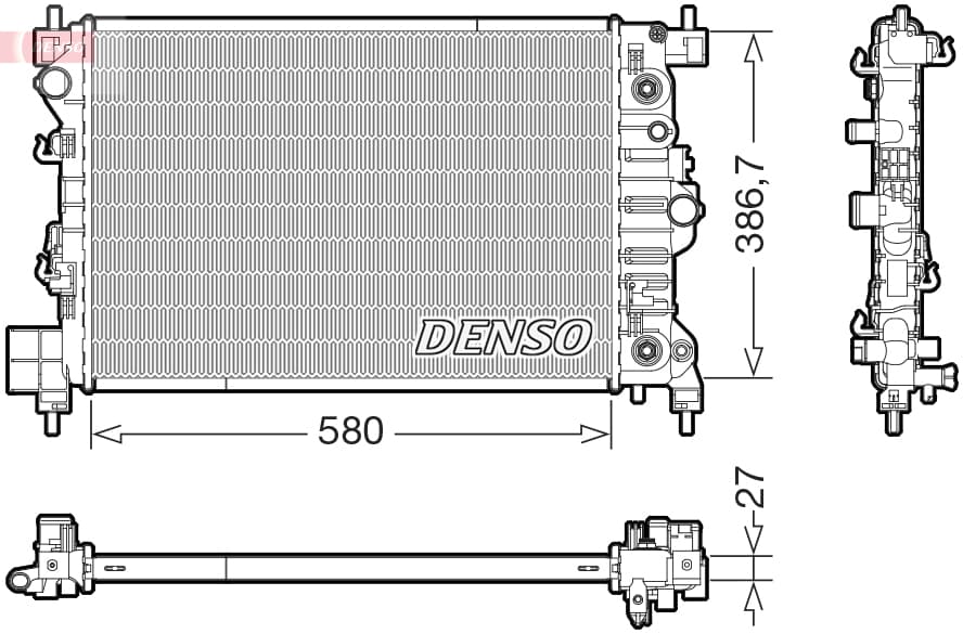 DENSO Chladič motora DRM20131 1