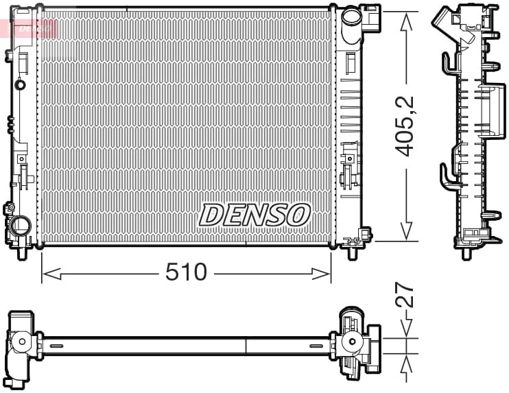 DENSO Chladič motora DRM23085 1