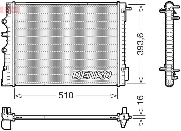 DENSO Chladič motora DRM23120 1