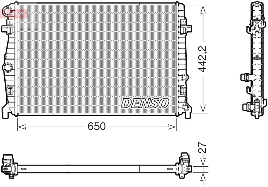 DENSO Chladič motora DRM32058 1