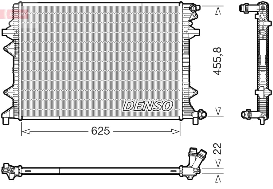 DENSO Chladič motora DRM32066 1