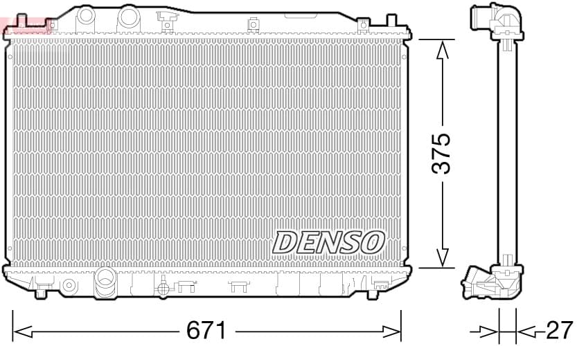 DENSO Chladič motora DRM40029 1