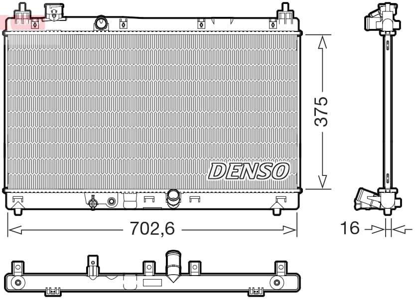 DENSO Chladič motora DRM40057 1