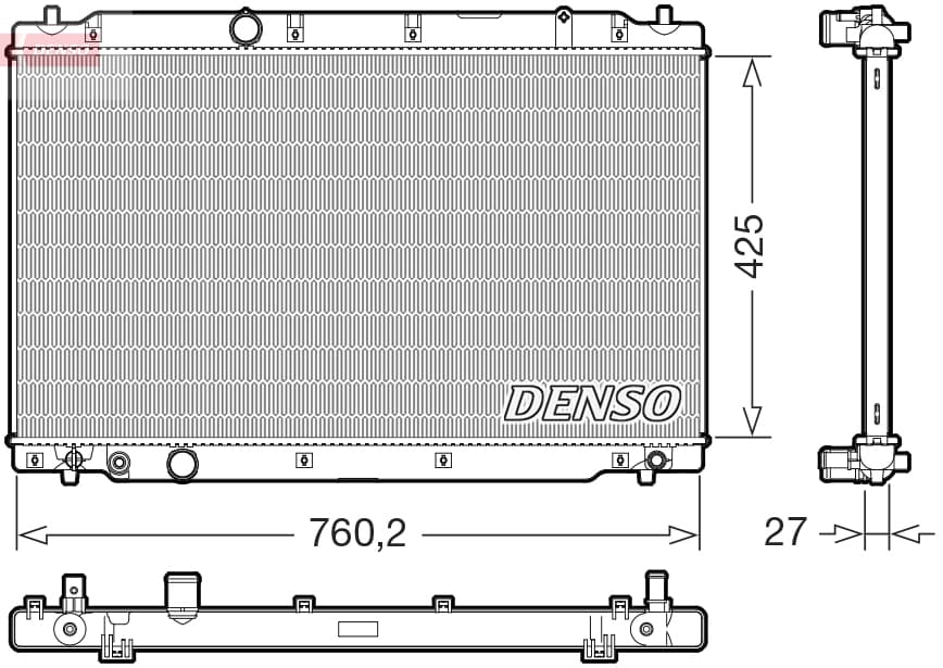 DENSO Chladič motora DRM40109 1