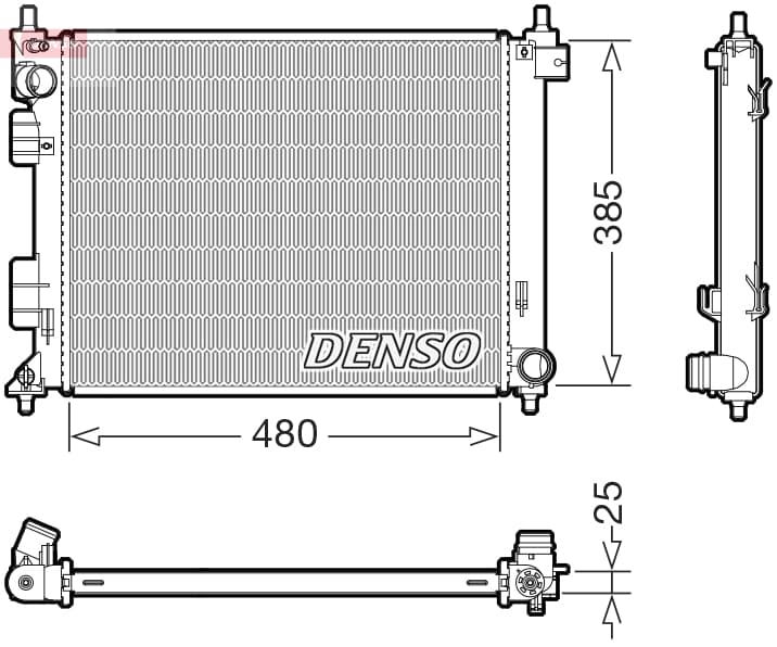 DENSO Chladič motora DRM41035 1