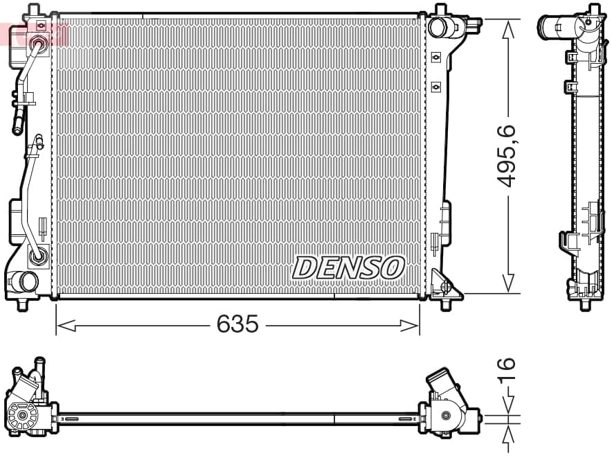 DENSO Chladič motora DRM41036 1