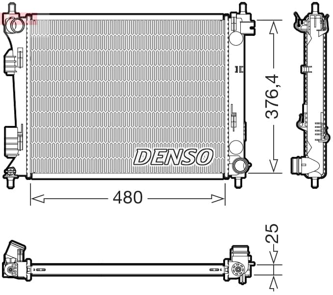 DENSO Chladič motora DRM41037 1