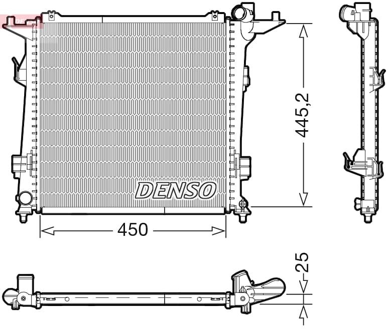 DENSO Chladič motora DRM43006 1