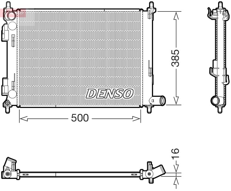 DENSO Chladič motora DRM43013 1