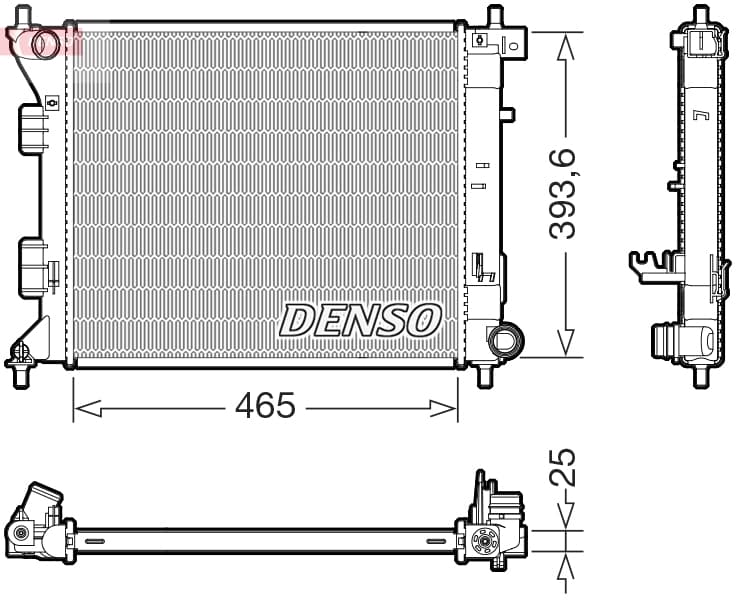 DENSO Chladič motora DRM43016 1
