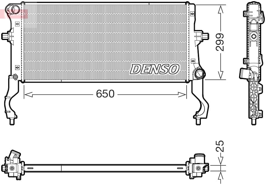 DENSO Chladič motora DRM43019 1