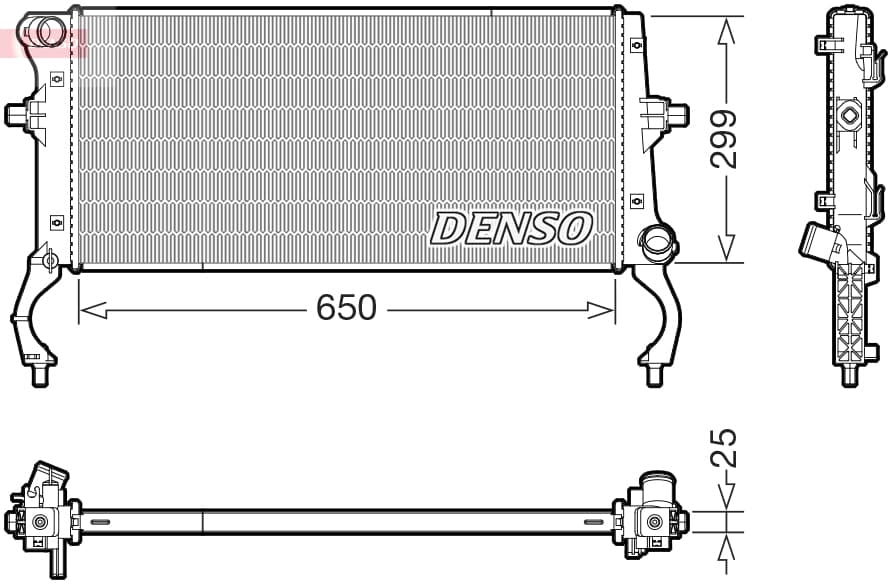 DENSO Chladič motora DRM43023 1
