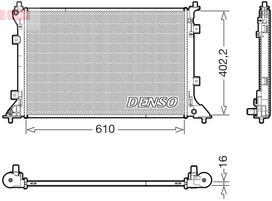 DENSO Chladič motora DRM43024 1