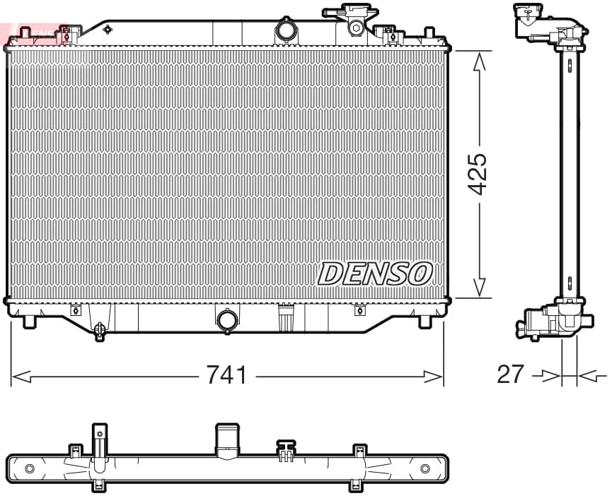 DENSO Chladič motora DRM44052 1
