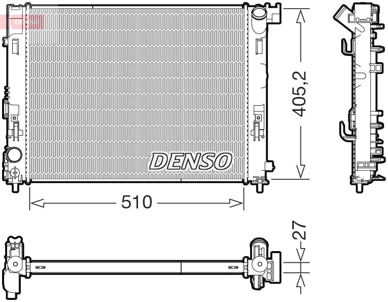 DENSO Chladič motora DRM46076 1